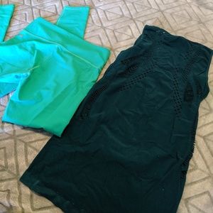 Fabletics Leggings & Top XS 2-4 Demi Lovato